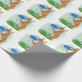 Corgi Pembroke Cadeaupapier (Hoek)