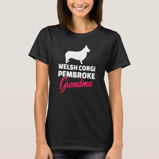 Corgi Pembroke Grandma T-shirt (Voorkant)