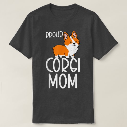 Corgi Pembroke Lover Proud Corgi mama T-shirt (Design voorkant)