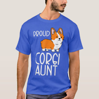 Corgi Pembroke Lover Proud Corgi tante T-shirt