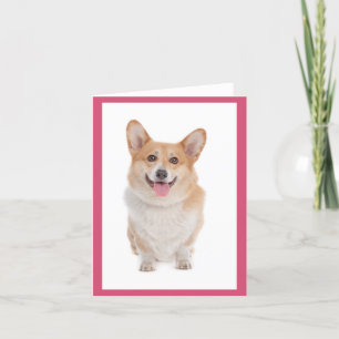 Corgi ( Pembroke ) Puppy Dog Blank Note Card Kaart