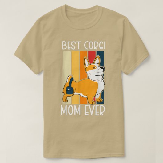 Corgi Pembroke Welsh Best Corgi Mam Ever T-shirt (Design voorkant)