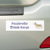 Corgi - Pembroke Welsh Bumpersticker (Op auto)