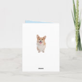 Corgi (Pembroke Welsh) Puppy Dog Note Card Bedankkaart (Achterkant)