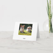 Corgi (Pembroke Welsh) Puppy Dog Note Kaart (Achterkant)