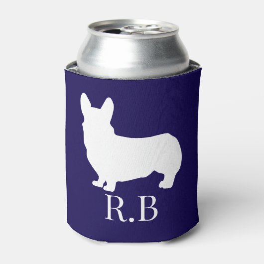 Corgi Perfect Gift Blue Navy Blikjeskoeler (Blikje Voorkant)