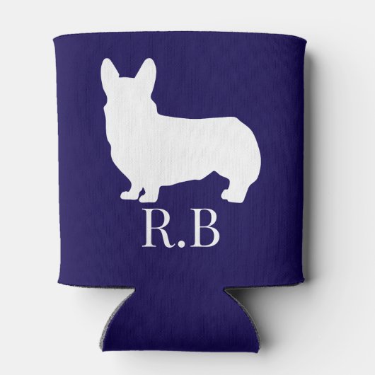 Corgi Perfect Gift Blue Navy Blikjeskoeler (Achterkant)