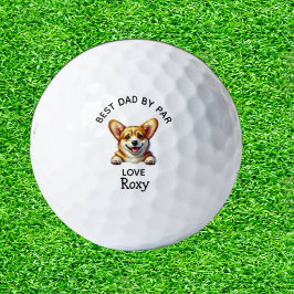 Corgi Perfect Vaderdag cadeau voor de hond vaders Golfballen