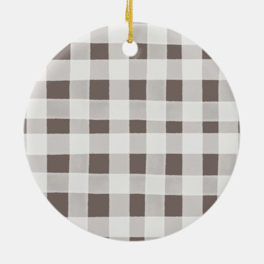 Corgi Persoonlijke kersthond Keramisch Ornament (Achterkant)