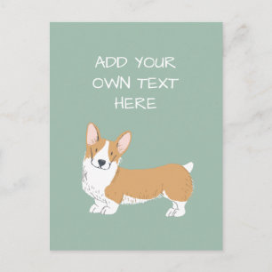 Corgi Persoonlijke voornaam Briefkaart