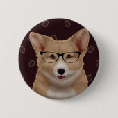 Corgi pin ronde button 5,7 cm (Voorkant)