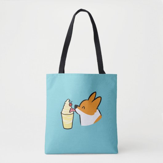 Corgi Pineapple Dole Whip Bag Tote Bag (Voorkant)