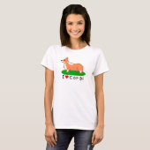 corgi (pixel art ) t-shirt (Voorkant volledig)