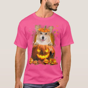 Corgi Pompoen grappige lieve hondenliefhebber Hall T-shirt