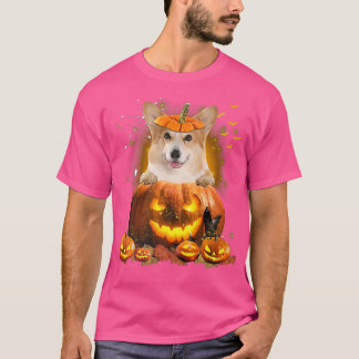 Corgi Pompoen grappige lieve hondenliefhebber Hall T-shirt