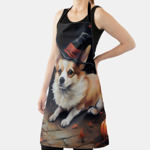 Corgi Pompoenen Halloween Griezelen Schort