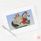 Corgi & Pony Merry Corgi Kerst stickers (Envelop)