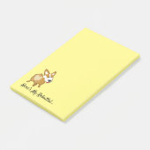 Corgi Post-it® notes, 4 x 6 inch Post-it Notes (Schuin)
