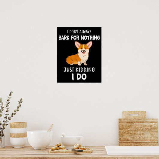 Corgi Poster (Keuken)