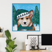 Corgi Poster (Thuiskantoor)