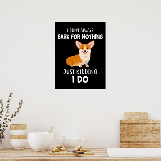 Corgi Poster (Keuken)