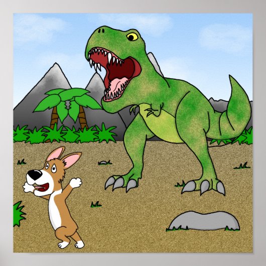 Corgi-Poster Poster (Voorkant)