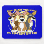 Corgi Potato Chips Mousepad Muismat (Voorkant)