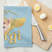 Corgi Power Kitchen Towel Theedoek (Quarter Fold)