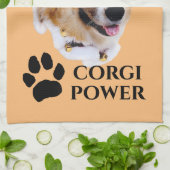 Corgi Power Kitchen Towel Theedoek (Gevouwen)