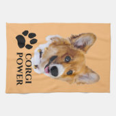 Corgi Power Kitchen Towel Theedoek (Horizontaal)