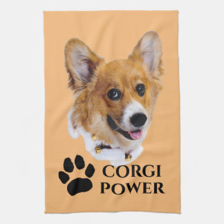 Corgi Power Kitchen Towel Theedoek