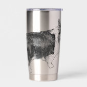 Corgi Prism Holiday Wink Geïsoleerde Drinkbeker (Links)