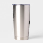 Corgi Prism Holiday Wink Geïsoleerde Drinkbeker (Rechts)