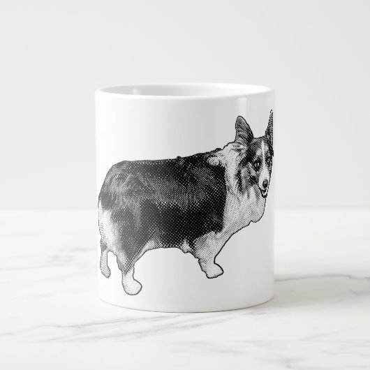 Corgi Prism Holiday Wink Grote Koffiekop (Voorkant)
