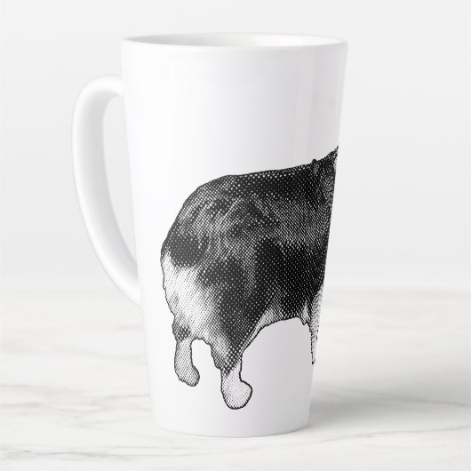 Corgi Prism Holiday Wink Latte Mok (Linkerhoek)