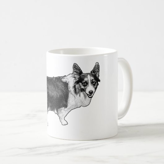 Corgi Prism Kerstfeest Wink Koffiemok (Voorkant rechts)