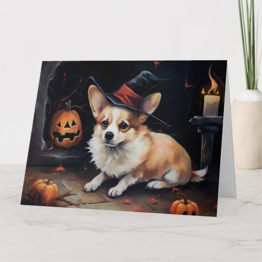 Corgi Pumpkins Halloween Eng Kaart (Voorkant)