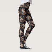 Corgi Pumpkins Halloween Eng Leggings (Rechts)