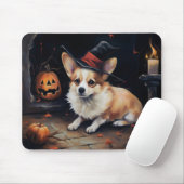 Corgi Pumpkins Halloween Eng Muismat (Met muis)