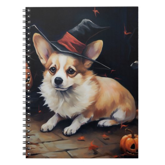 Corgi Pumpkins Halloween Eng Notitieboek (Voorkant)