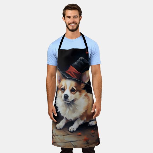 Corgi Pumpkins Halloween Eng Schort (Gedragen)