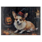 Corgi Pumpkins Halloween Eng Snijplank (Voorkant)