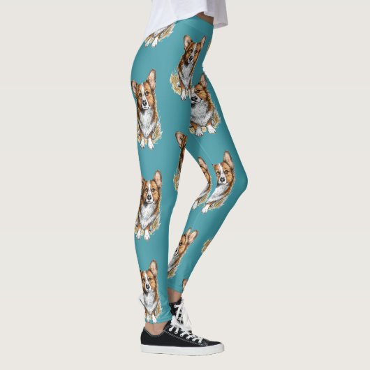 Corgi Pup Leggings (Rechts)