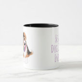 Corgi puppy 'Best dog dad ever!' mok (Midden)