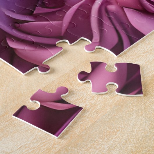 Corgi Puppy bij paarse rozen Legpuzzel (Zijkant)