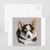 Corgi Puppy Briefkaart (Voorkant / Achterkant)