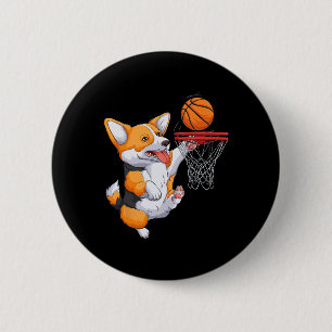 Corgi Puppy Corgi Bysketbyll voor Pet Lovers Vrouw Ronde Button 5,7 Cm