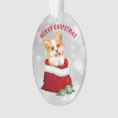 Corgi Puppy Dog Gift verrassend Ornament (voorkant)