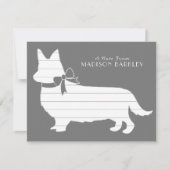 Corgi Puppy Dog Pembroke Welsh Hartelijk dank Bedankkaart (Voorkant)