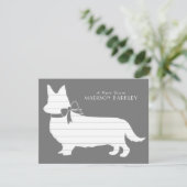 Corgi Puppy Dog Pembroke Welsh Hartelijk dank Bedankkaart (Staand voorkant)